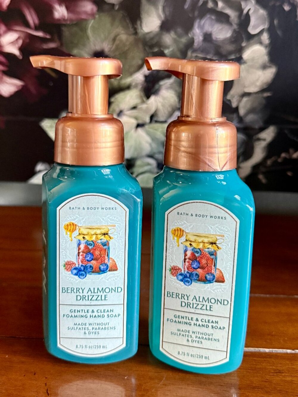 NEW 2-Pc BERRY ALMOND DRIZZLE Foaming Hand Soap Bath & Body Works
